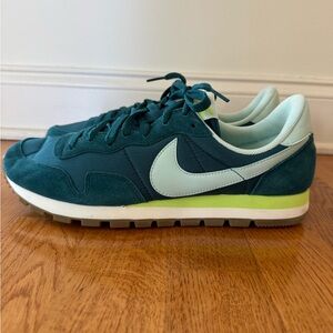 Nike Air Pegasus ‘83 Teal and Light Green Sneakers